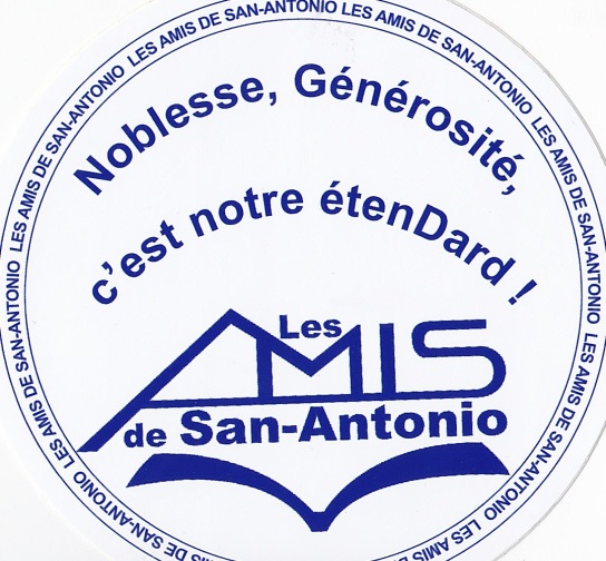 Badge autocollant Les Amis de San-Antonio