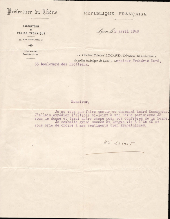 lettre 2 avril 1940