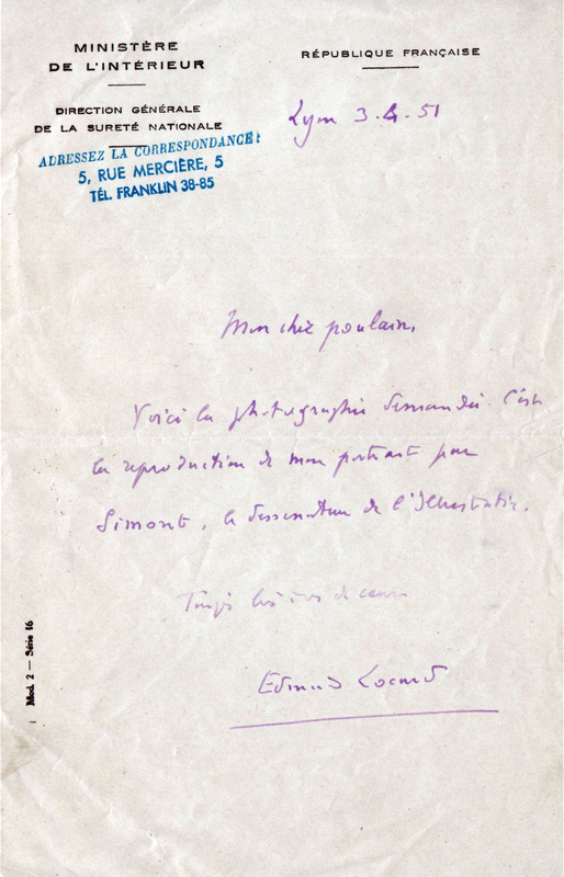 lettre 3 avril 1951