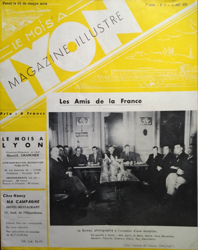Le Mois à Lyon août 1939