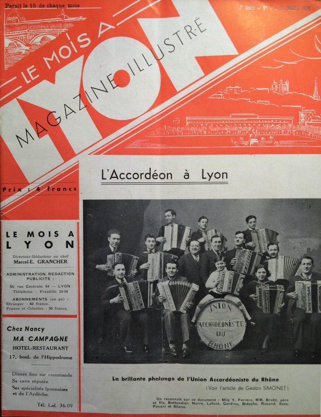 Le Mois à Lyon juillet 1939