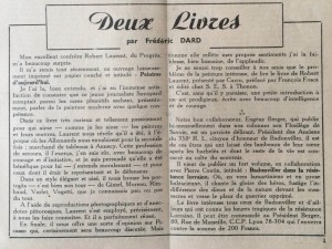 L'Echo de Savoie n°29 éditorial