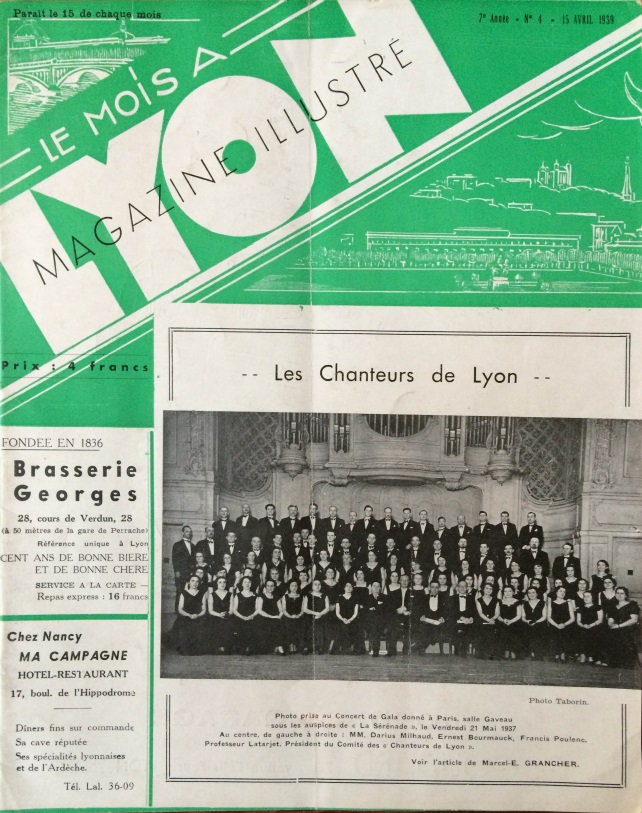 Le Mois à Lyon avril 1939