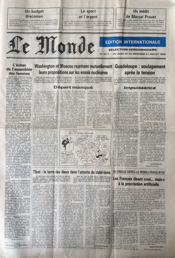 Le Monde sélection hebdomadaire n°1917