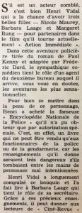 Ciné Revue 23 novembre 1956 texte 1