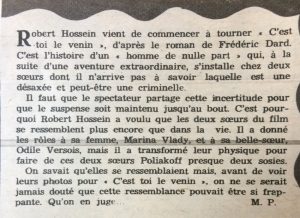 Ciné Revue n°19 9 mai 1958 texte