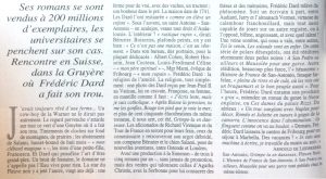 Le Figaro Magazine. texte article