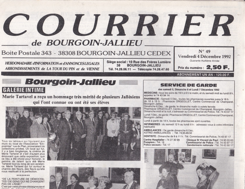 Courrier de Bourgoin-Jallieu n°49 -48ème année
