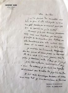 Lettre au Docteur Locard 13 mai 1946
