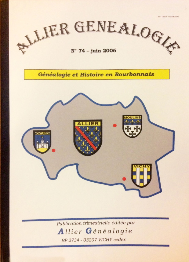 Allier Généalogie n°74