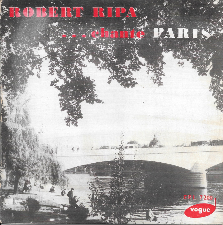 Disque Robert Ripa chante Paris