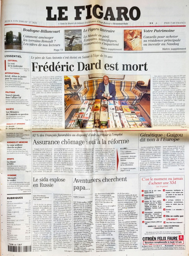 Le Figaro n°17363 - 8 juin 2000